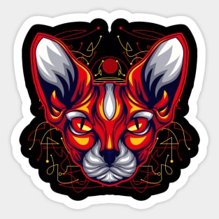 cat space Sticker